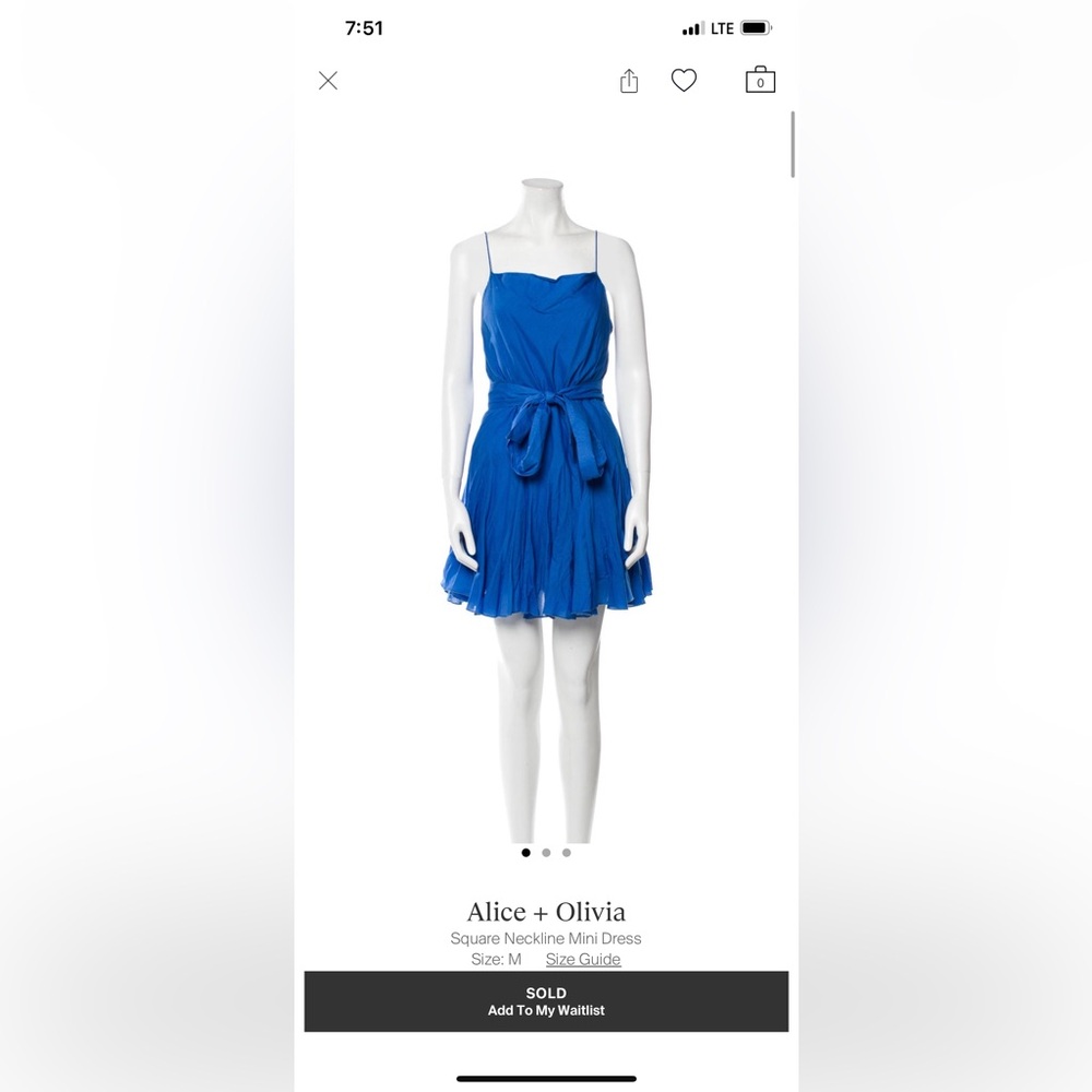 Alice + Olivia Webber dress
